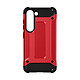 Avizar Coque pour Samsung S23 Hybride Antichoc 1,8m Relief Série Defender II  rouge - Coque de la série Defender II spécialement conçue pour Samsung Galaxy S23