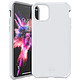 Itskins Coque pour iPhone 11 Pro Rigide Hybrid Blanc - Coque rigide protégeant l'arrière de votre mobile des chocs et des rayures