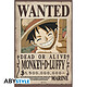 One Piece -  Poster Wanted Luffy New 2 (91,5 X 61 Cm) One Piece -  Poster Wanted Luffy New 2 (91,5 X 61 Cm)