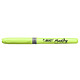 Avis BIC Surligneur highlighter grip caoutchouc pointe moyenne biseautee vert pastel x 12