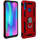 Avizar Coque Huawei P Smart 2019 / Honor 10 Lite Bi matière Bague Support rouge - Préserve votre smartphone contre les chocs, les chutes et les rayures du quotidien.