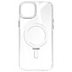 Avizar Coque MagSafe pour iPhone 15 Plus Silicone Gel Anneau Fonction Support  Dos Givré Contour Blanc Coque MagSafe à contour Blanc, assurant la sécurité de votre AppleiPhone 15 Plus au quotidien
