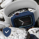 Avizar Protection Intégrale Verre Trempé Apple Watch Series 8 / 7 45mm Bleu Nuit pas cher