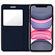 Acheter Avizar Housse iPhone 11 Étui à Clapet Fenêtre d'affichage - Bleu nuit