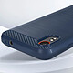 Avis Avizar Coque pour Samsung Galaxy Xcover 7 Souple Effet Carbone et Brossé Bleu Nuit