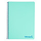 LIDERPAPEL carnet spirale A6 Micro Wonder 240 pages 90g 5x5mm 4 bandes Vert x 3 Cahier