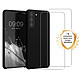 Evetane Coque Samsung Galaxy S21 Plus 5G Silicone liquide Noire + 2 Vitres en Verre trempé Protection écran Antichocs Coque Samsung Galaxy S21 Plus 5G Silicone liquide Noire + 2 Vitres en Verre trempé Protection écran Antichocs