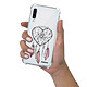 Evetane Coque Samsung Galaxy A50 anti-choc souple angles renforcés transparente Motif Attrape coeur pas cher