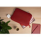 MW Housse compatible Macbook Air 15 Basics ²Life Rouge/Blanc pas cher