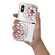 LaCoqueFrançaise Coque iPhone X/Xs anti-choc souple angles renforcés transparente Motif Rose Pivoine pas cher
