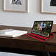 Avizar Étui Samsung Galaxy Tab A7 10.4 2020 Housse Fonction Support Rotatif 360° Rouge pas cher