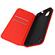 Avizar Housse pour Wiko Y82 Clapet Portefeuille Fonction Support Vidéo  Rouge - Étui Rouge spécialement conçu pour Wiko Y82