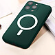 Avis Avizar Coque MagSafe pour iPhone 14 Pro Soft Touch Finition Mate Bords Surélevés  Vert Foncé