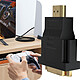 Acheter Avizar Convertisseur HDMI Mâle vers DVI Femelle Qualité HD Design Compact  Noir Plaqué Or