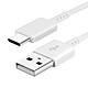 Samsung Câble USB vers USB type C Original  EP-DW700CWE Blanc charge et synchro