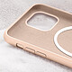 Avis Avizar Coque Magsafe pour iPhone 15 Plus Silicone Souple Soft touch  Rose poudré