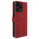 Avizar Étui pour Realme C51 Porte-carte Support Vidéo  Rouge - Étui de protection en simili cuir rouge spécialement conçu pour votre Realme C51