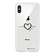 LaCoqueFrançaise Coque iPhone X/Xs 360 intégrale Coeur Noir Amour Tendance Coque iPhone X/Xs 360 intégrale Coeur Noir Amour Tendance