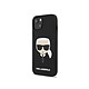 Karl Lagerfeld Coque pour Apple iPhone 14 Plus Karl's Head Noir Coque conçue sur mesure pour Apple iPhone 14 Plus