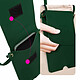 Acheter Avizar Pochette Bandoulière Smartphone avec Rangement carte Simili cuir  vert foncé