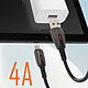 LinQ Câble de charge USB 4A vers micro USB Nylon tressé 1,2m Noir pas cher