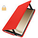 Avizar Étui folio pour Samsung Galaxy Tab A9 Support rotatif Paysage Portrait  rouge pas cher