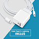 Avis Evetane Chargeur iPhone 12 Mini ultra rapide Double Port 20 W fourni avec Cable USB-C