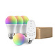 Broadlink - Kit d'éclairage d'ampoules intelligentes avec télécommande - KIT-R-EU Broadlink - Kit d'éclairage d'ampoules intelligentes avec télécommande - KIT-R-EU