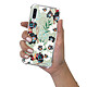 LaCoqueFrançaise Coque Samsung Galaxy A70 anti-choc souple angles renforcés transparente Motif Fleurs vert d'eau pas cher