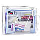 CEP Corbeille de Tri Murale Magnétique Format A4 - 1 Compartiment Transparente Corbeille à courrier