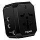 Moxie Adaptateur Prise Universel EU - USA - UK - AUS - 3 USB et 1 USB C  Noir Adaptateur prise universel de Moxie pour recharger vos appareils dans plus de 150 pays du monde