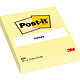 POST-IT Bloc-note adhésif, 51 x 76 mm, jaune Notes repositionnable