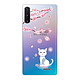 Evetane Coque Samsung Galaxy Note 10 360 intégrale transparente Motif Chat et Fleurs Tendance Coque Samsung Galaxy Note 10 360 intégrale transparente Chat et Fleurs Tendance