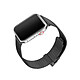 Avizar Bracelet pour Apple Watch 42 44 mm en maille milanaise avec Fermeture papillon Noir Bracelet Apple Watch 42/44/45mm, Milano