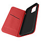 Avizar Housse Apple iPhone 14 Pro Max Cuir Véritable Clapet Porte-carte Support Vidéo  rouge - Étui rouge, spécialement conçu pour Apple iPhone 14 Pro Max