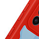 Avizar Coque Samsung A72 Dos Plexiglas Avant Polymère Antichoc Contour rouge pas cher