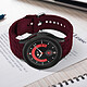 Acheter Avizar Bracelet pour Galaxy Watch 5 / 5 Pro / 4 Silicone Texturé Losange  Lie de vin