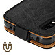 Acheter Avizar Étui pour Samsung Galaxy Xcover Pro Clapet Vertical Porte-carte Simili Cuir Lisse  Noir