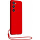 BigBen Connected Coque pour Samsung Galaxy S23+ 5G en Silicone avec dragonne assortie Rouge Antichute, Anti-perte : la dragonne incluse vous permet d'accrocher votre téléphone à votre poignet pour éviter tout vol, perte ou chute accidentelle de votre téléphone.