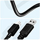 Avizar Câble USB-A 2.0 vers USB-B 2.0 Transfert haute vitesse 480 Mbps 3m  Noir pas cher