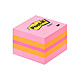 POST-IT Mini bloc cube PLAISIR Classique 5,1 x 5,1 cm 400 feuilles Notes repositionnable