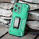 Avizar Coque iPhone 14 Pro Antichoc Hybride avec Anneau Support Magnétique  Turquoise pas cher