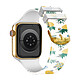 Avizar Bracelet pour Apple Watch 41 / 40 / 38 mm Silicone à Motif Ananas Multicolore - Un bracelet en silicone conçu pour Apple Watch Series 9, 8 et 7 41mm / Series SE 2022, SE, 6, 5, et 4 40mm / Series 3, 2 et 1 38mm