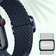 Avis Avizar Bracelet pour Apple Watch 41mm et 40mm et 38 mm Nylon Tressé Ajustable par Boucle Métallique  bleu roi