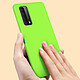 Avizar Coque Huawei P smart 2021 Silicone Gel Souple Finition Soft Touch Vert pas cher