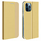 Avizar Housse iPhone 12 / 12 Pro Porte-carte Support Vidéo Intérieur Soft-touch doré Revêtement en tissu avec des finitions soignées, pour apporter une touche élégante et sophistiquée au mobile