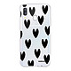 Evetane Coque Samsung Galaxy A40 360 intégrale transparente Motif Coeurs Noirs Tendance Coque Samsung Galaxy A40 360 intégrale transparente Coeurs Noirs Tendance