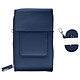 Avizar Pochette Bandoulière Smartphone en Simili cuir Sangle 130cm  bleu nuit - Une pochette pratique pour ranger votre smartphone et vos affaires personnelles