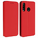 Avizar Housse Huawei P30 Lite Étui Folio Portefeuille Fonction Support rouge Revêtement en eco-cuir avec un aspect lisse et finition surpiquée