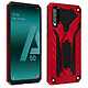 Avizar Coque Galaxy A50 Protection Bi-matière Antichoc Fonction support - Rouge Bi-matière : intérieur en silicone gel résistant avec armature amovible en polycarbonate.